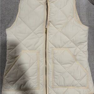 Quilted Cream Vest for Women